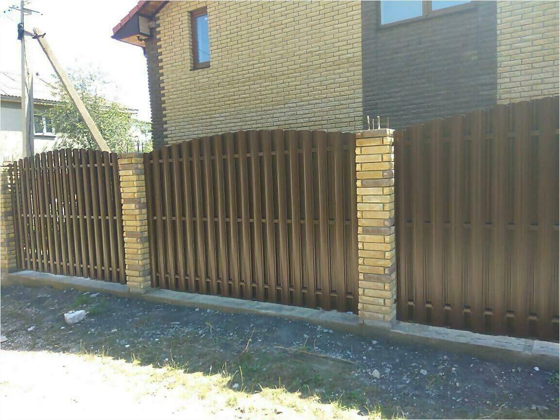 забор из штакетника 110м фото5 в Сланцах