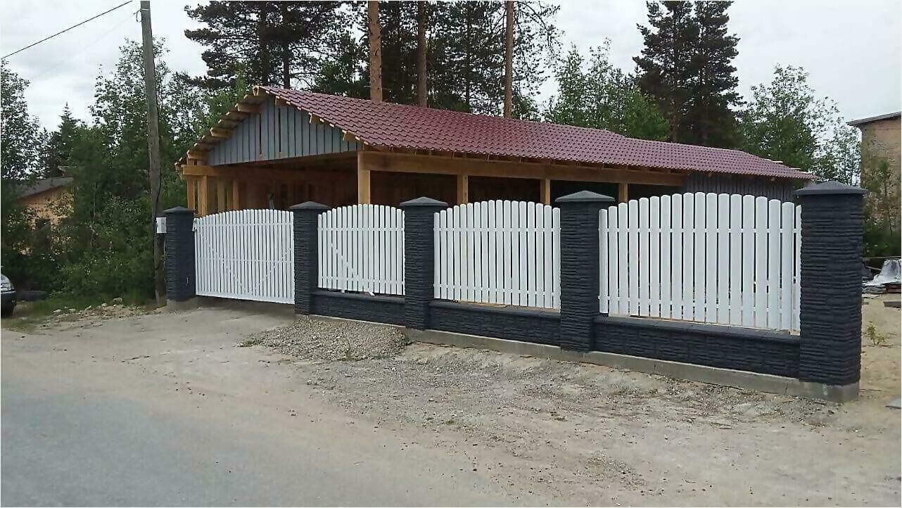 забор из штакетника 85м фото1 в Сланцах