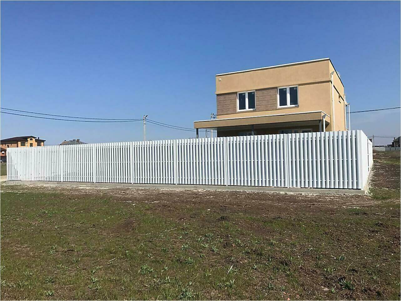 забор из штакетника 95м фото4 в Сланцах