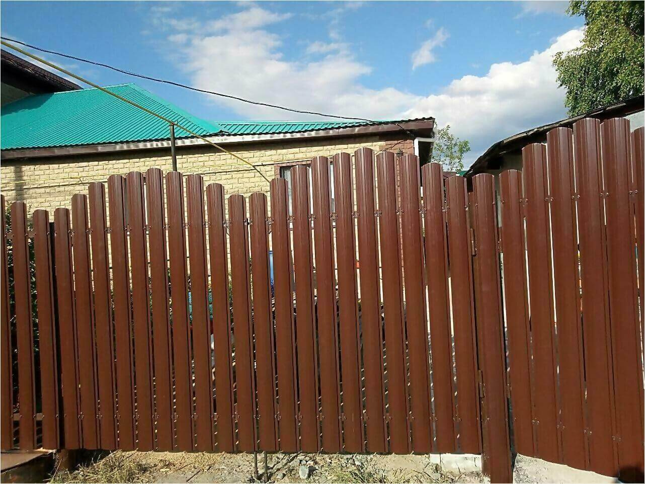 забор-ранчо из штакетника 70м фото3 в Сланцах