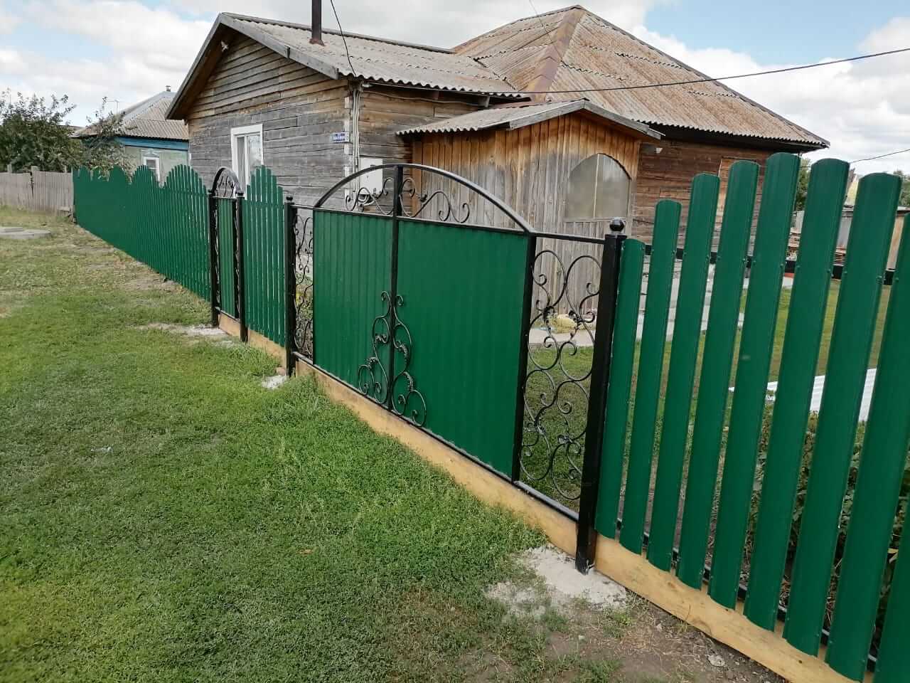 забор из штакетника Зеленый Мох фото3 в Сланцах