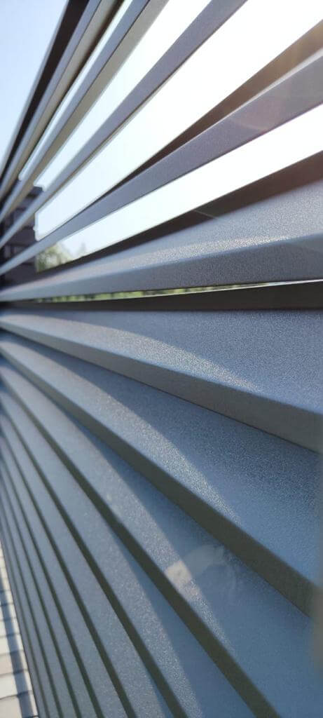 забор с ламелями эко-z ral7024/7024 серый графит двусторонний матте фото3 в Сланцах