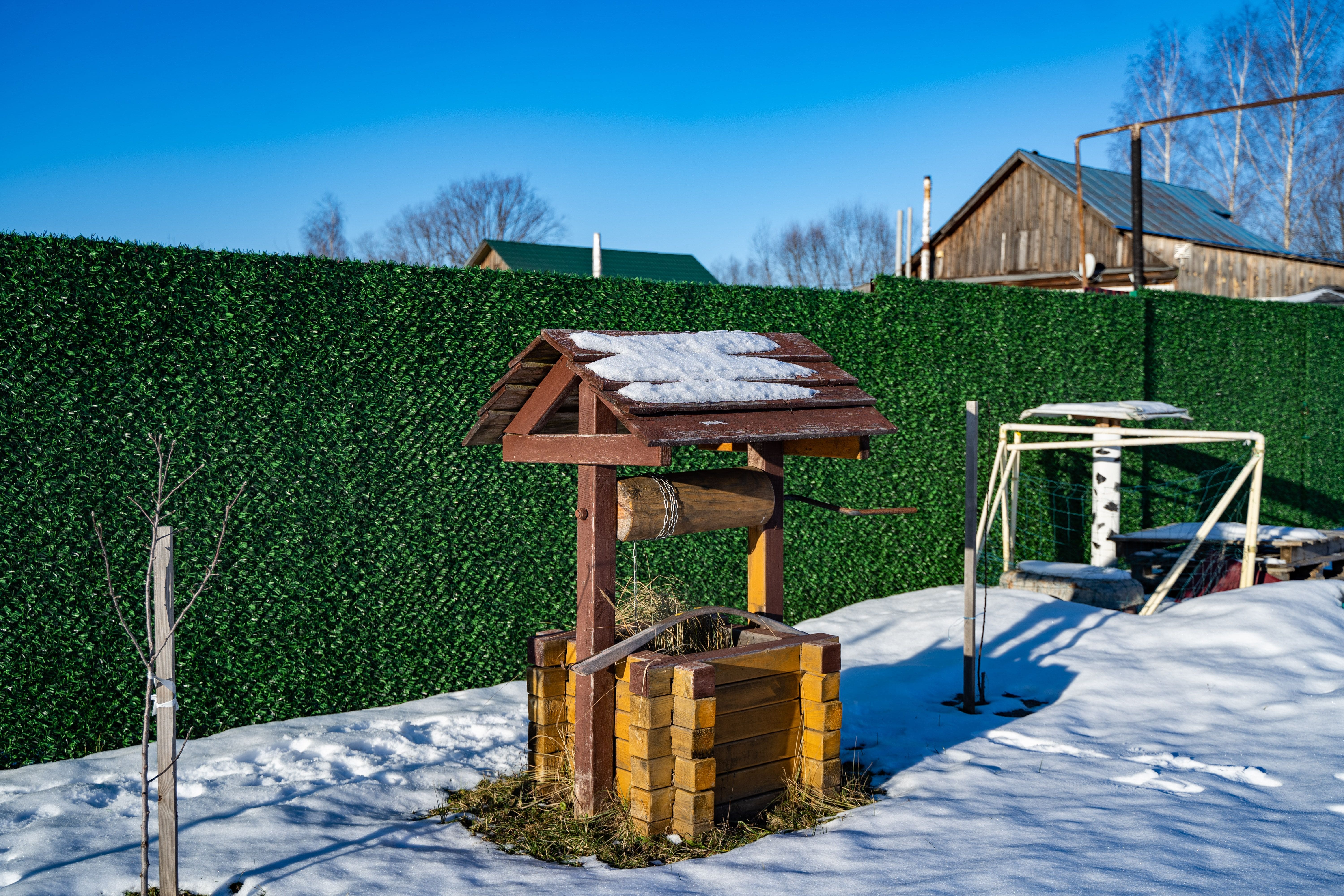 Вечнозеленый забор Grass Fence рулон 2м фото 7 в Сланцах